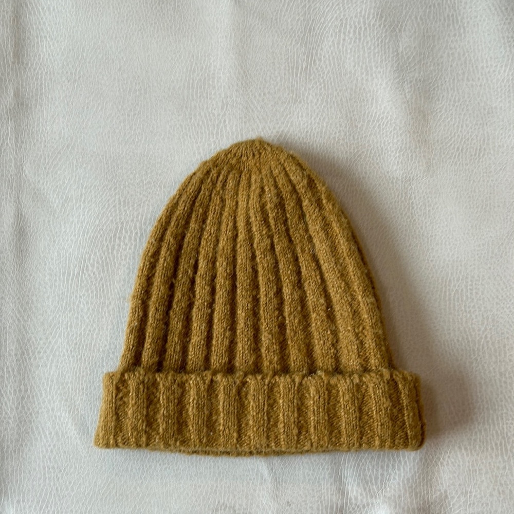 Rylee & Cru Ribbed Beanie, Size S/M, Color: Ochre